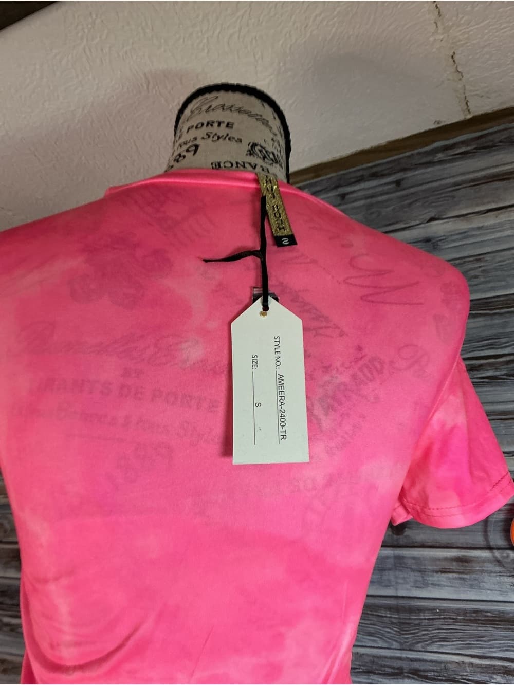 ⭐ Hot Pink Tie Dye Biker Short Lounge Set Two Piece Outfit - Thumbnail 3