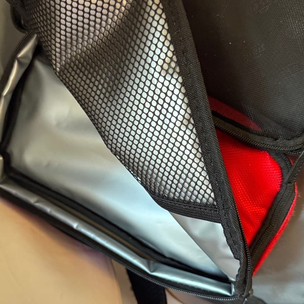 ★ Gastek Travel Organizer Portfolio Bag Document Case Red Black - Thumbnail 4