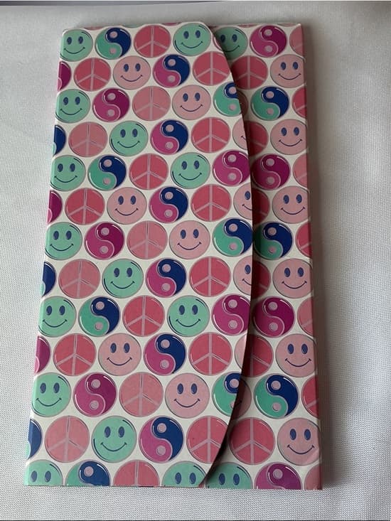 Smiley Face Retro Stationery Set Folder Notepad Sticky Notes Y2K - Thumbnail 5