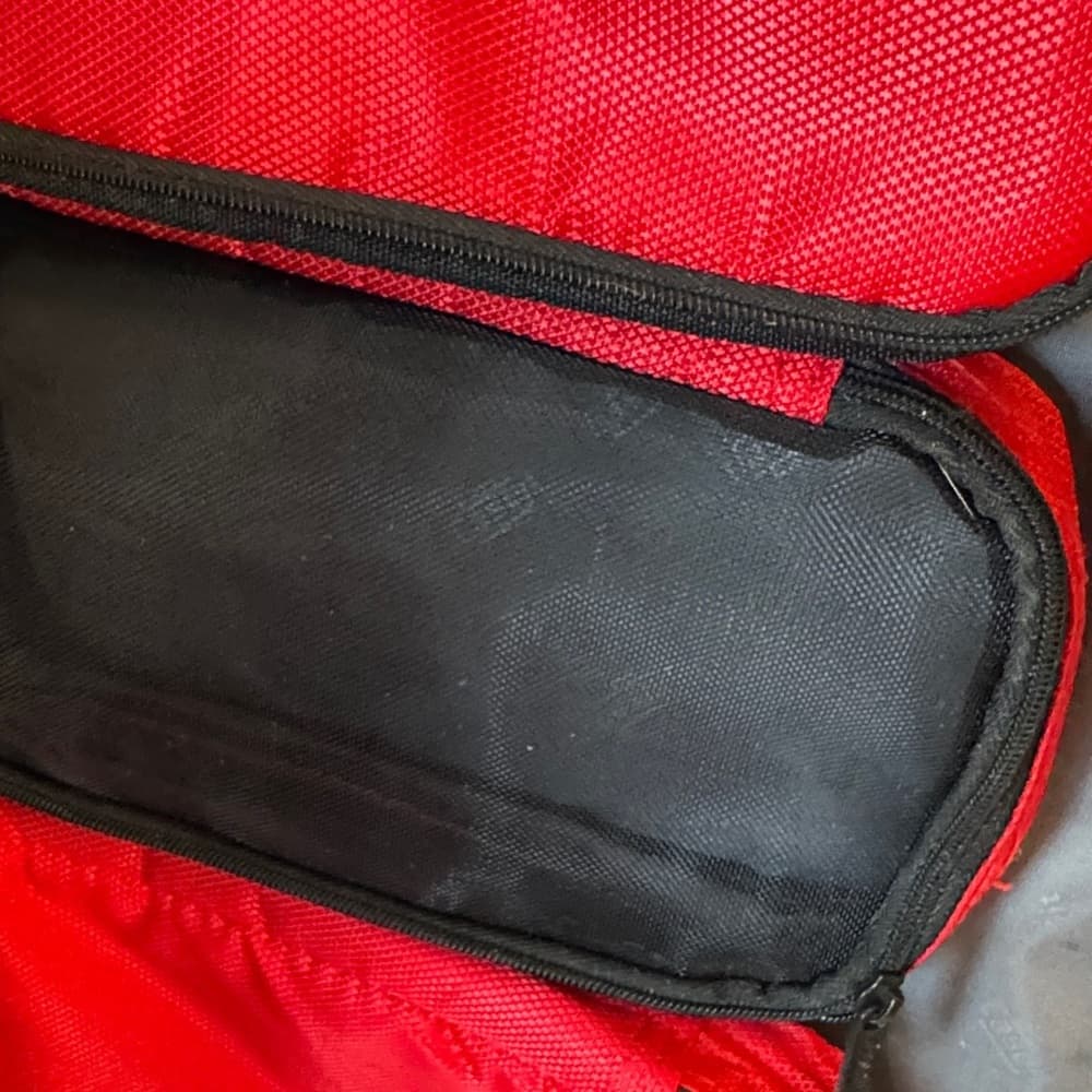 ★ Gastek Travel Organizer Portfolio Bag Document Case Red Black - Thumbnail 5