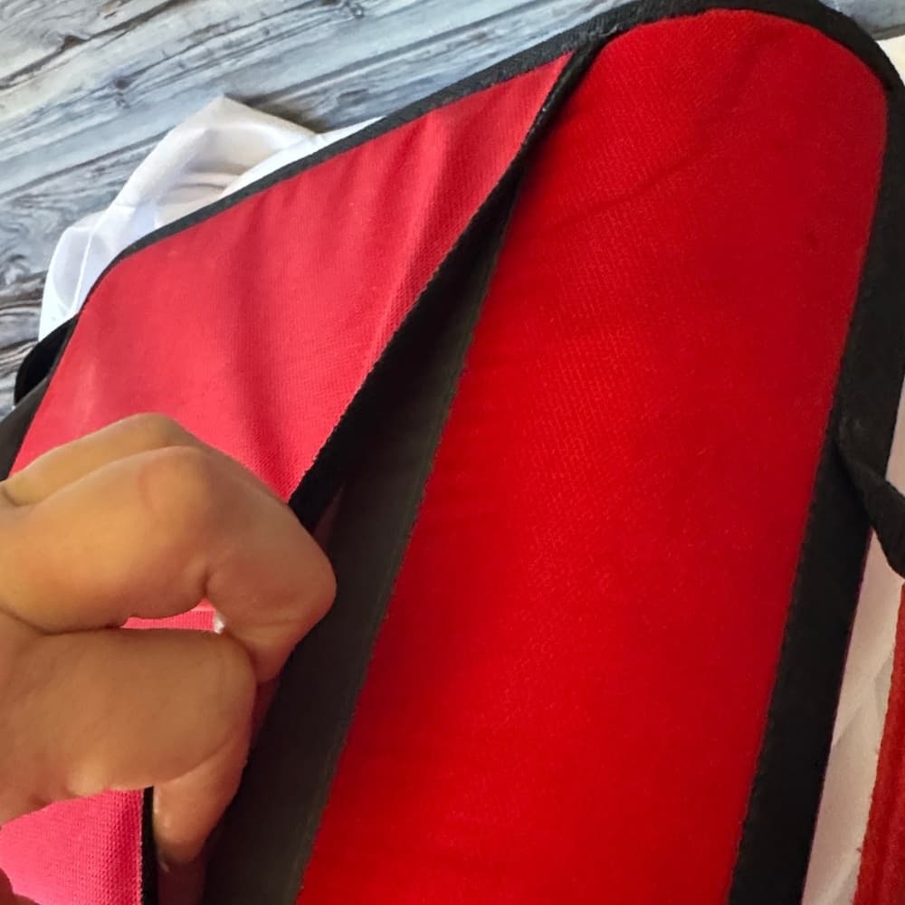 ★ Gastek Travel Organizer Portfolio Bag Document Case Red Black - Thumbnail 10
