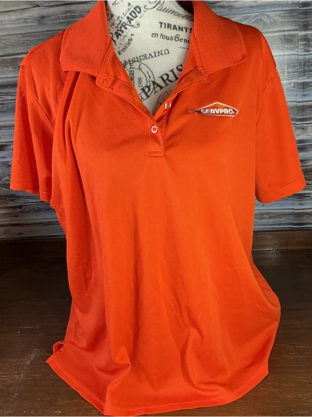 ★ SERVPRO Orange Polo Shirt Logo Workwear Uniform Women 2XL - Thumbnail 7