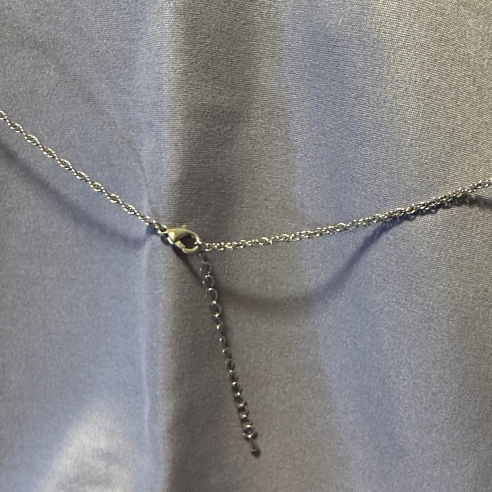 Sparkling Silver Link Statement Necklace - Thumbnail 6
