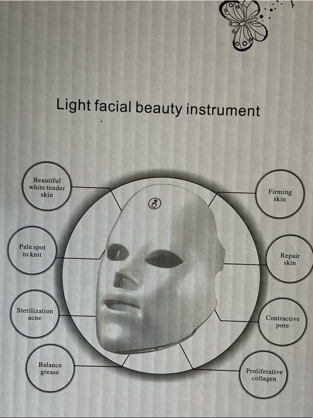 ★ LED Light Therapy Facial Mask Beauty Instrument Skin Care Device