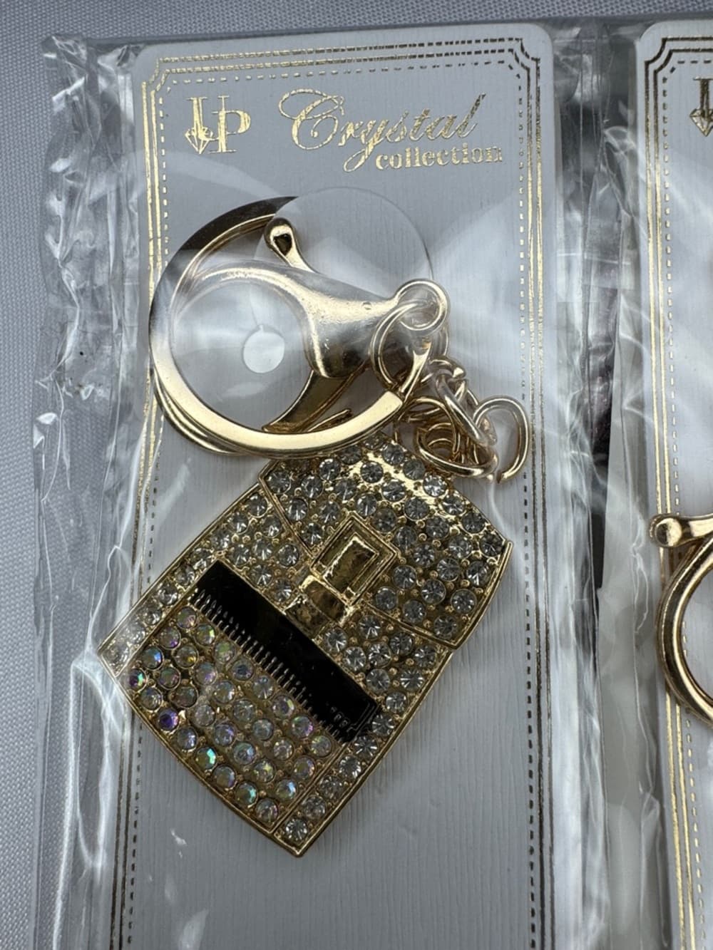 ★ Rhinestone Handbag Keychain Purse Charm Bling Key Ring - Thumbnail 2