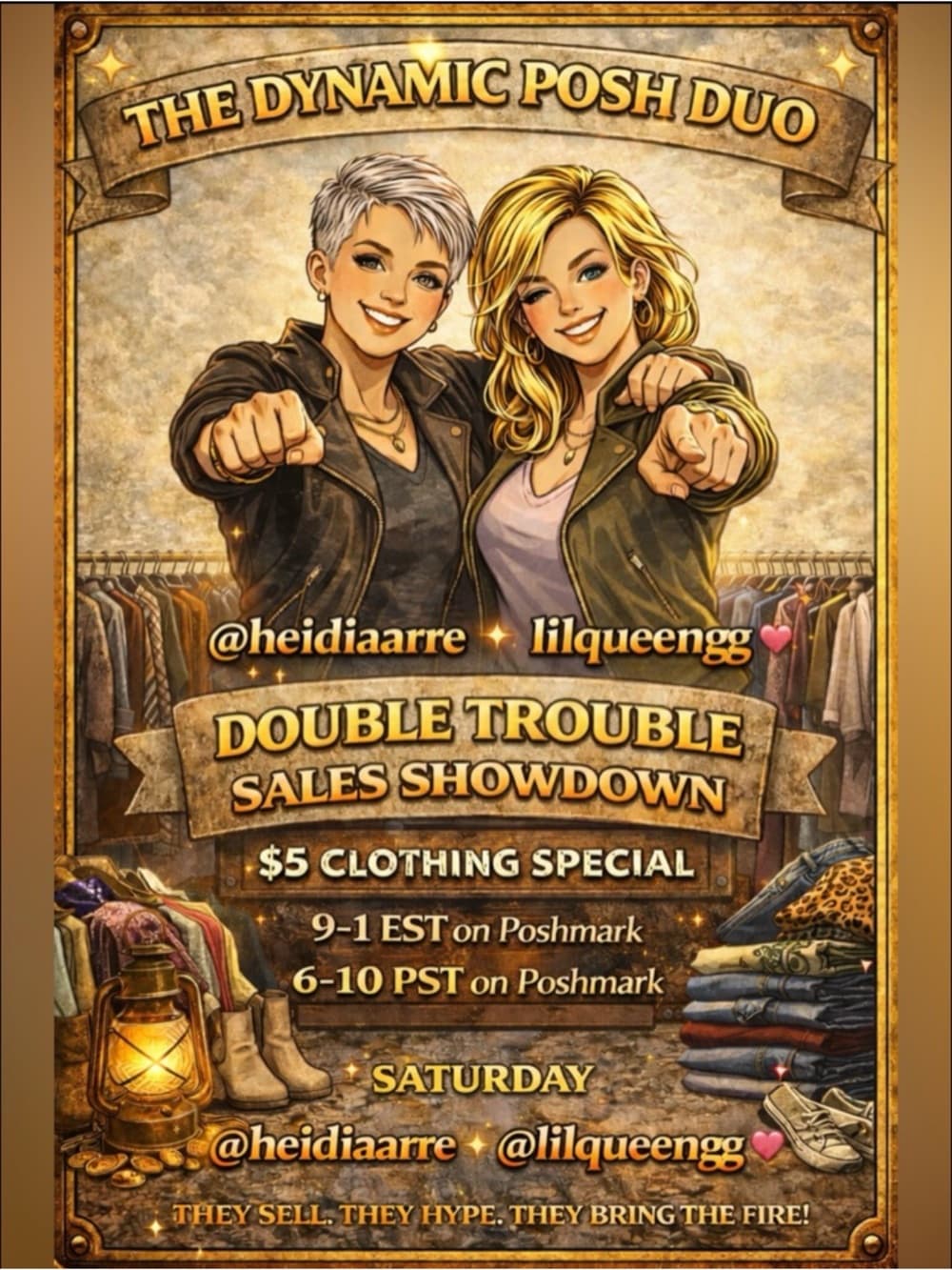 Dynamic Posh Duo Double Trouble Sales Showdown Poster - Thumbnail 2