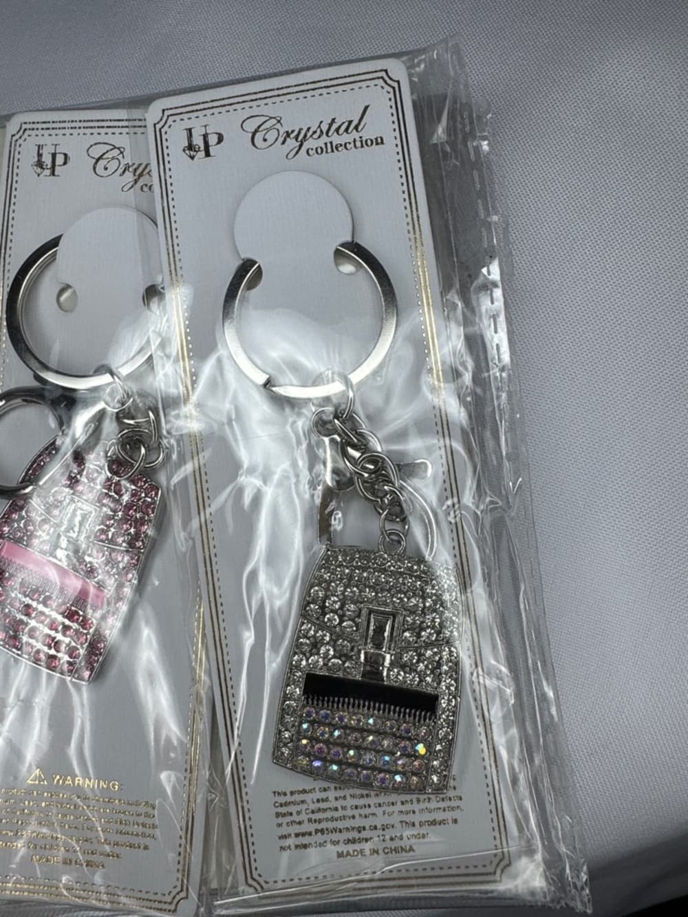 ★ Rhinestone Handbag Keychain Purse Charm Bling Key Ring - Thumbnail 6