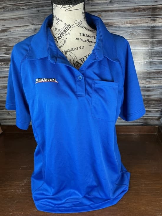 ★ Menards Blue Polo Shirt Logo Workwear Uniform Women XXL - Thumbnail 6