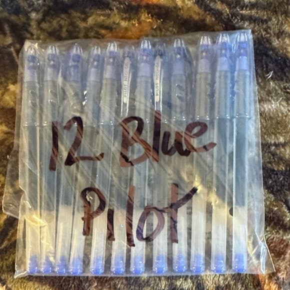 Blue Gel Pens - Pack of 12 - Thumbnail 6