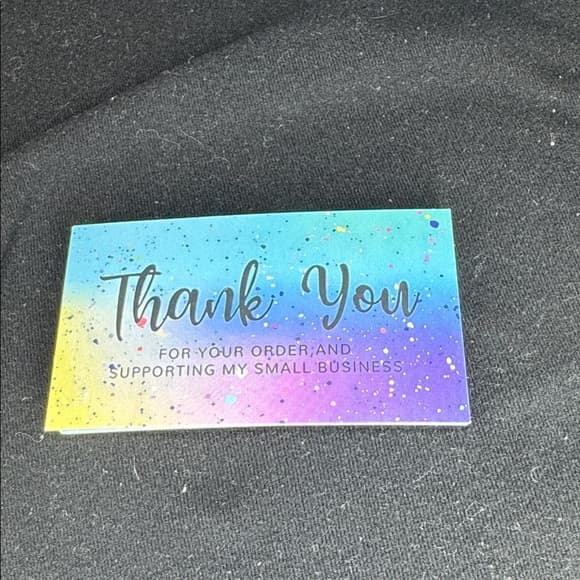 ★ 25 Rainbow Thank You Cards Small Business Package Inserts Boutique - Thumbnail 5