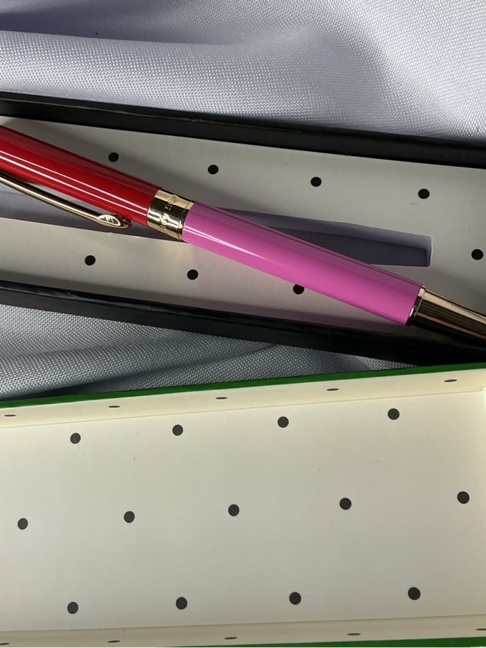 Kate Spade Pen Red Pink Gold Tone w Box Gift Ready - Thumbnail 2