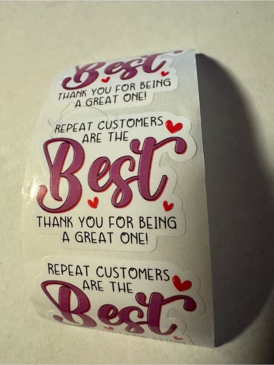 ★ 40 Repeat Customers Are The Best Thank You Stickers Customer Appreciation - Thumbnail 2