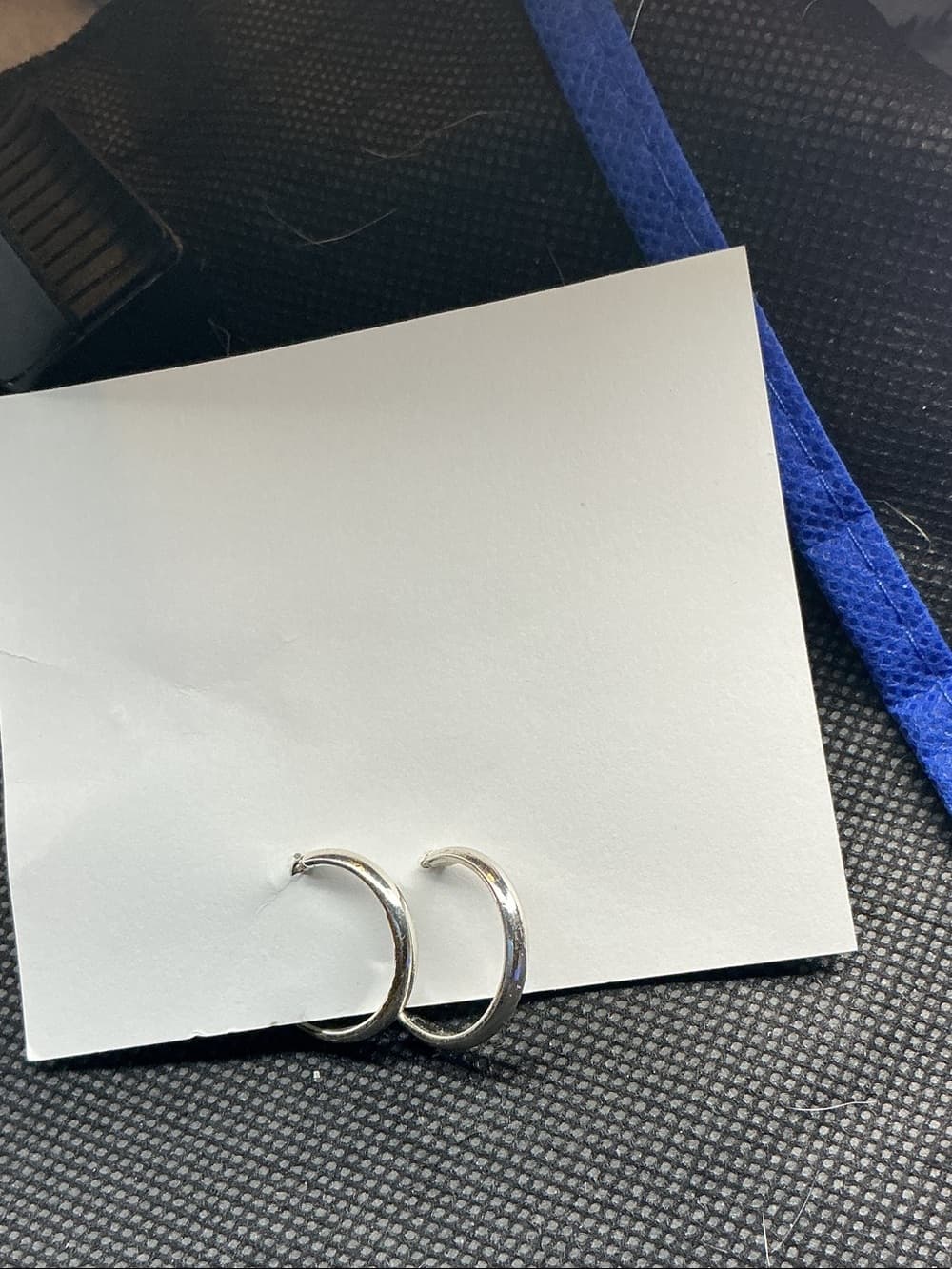 ⭐ Minimalist Silver Tone Hoop Earrings Classic Everyday Jewelry - Thumbnail 3
