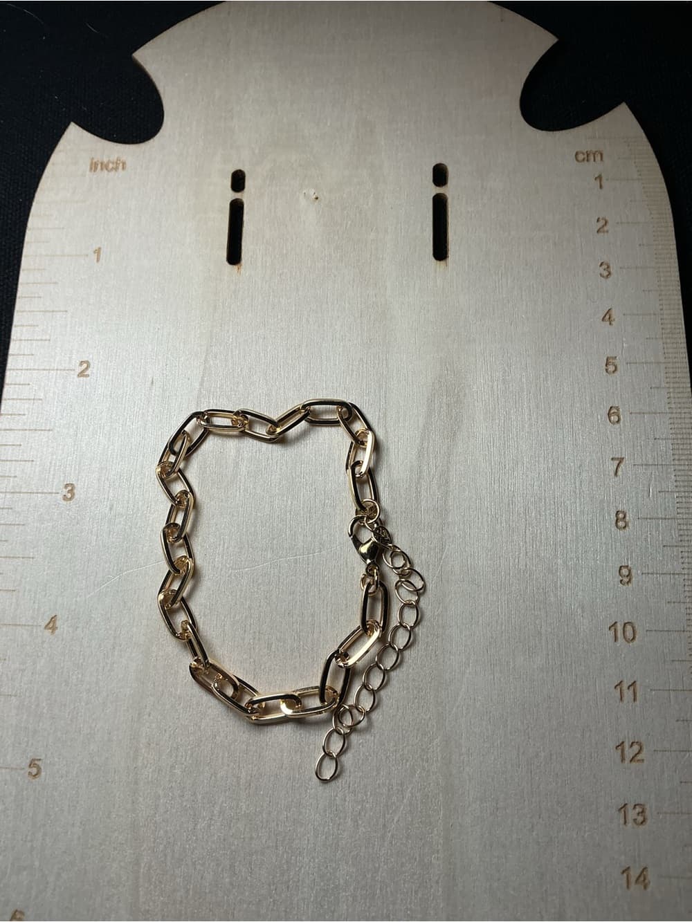 ⭐ Gold Tone Paperclip Chain Bracelet Bold Minimalist Link Jewelry - Thumbnail 5