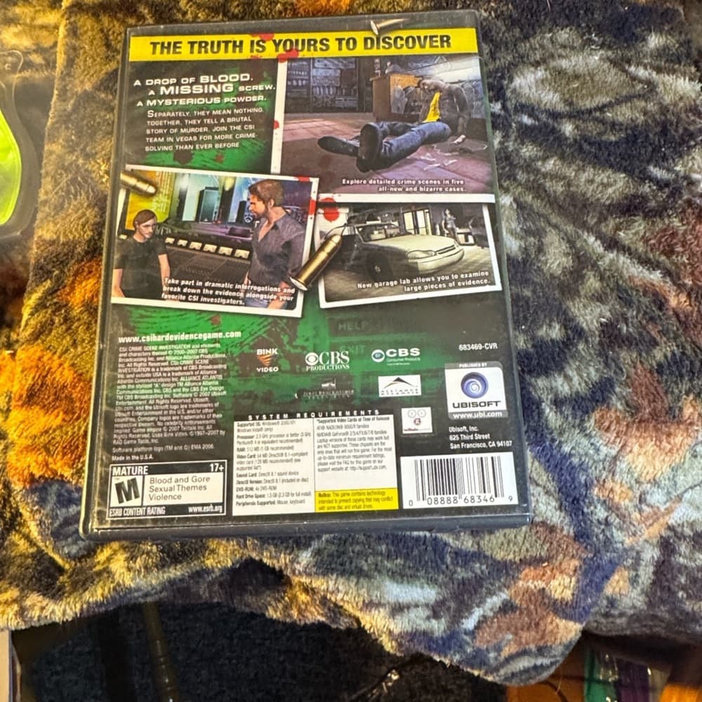 ★ CSI Crime Scene Investigation Hard Evidence PC DVD Game Ubisoft - Thumbnail 3