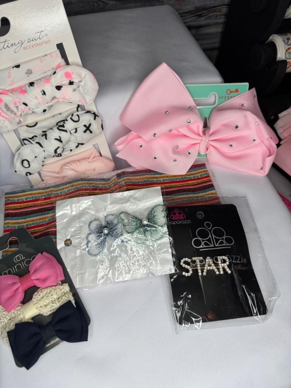 ★ Girls Hair Accessory Bundle Bows Headbands Clips Earrings Mixed Lot - Thumbnail 7