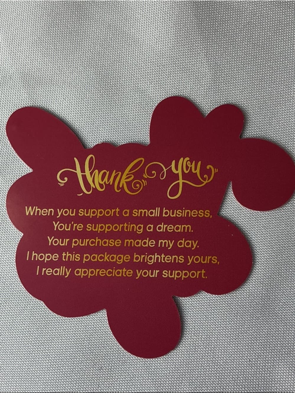 ★ 25 Thank You Cards Small Business Package Inserts Double Sided - Thumbnail 3