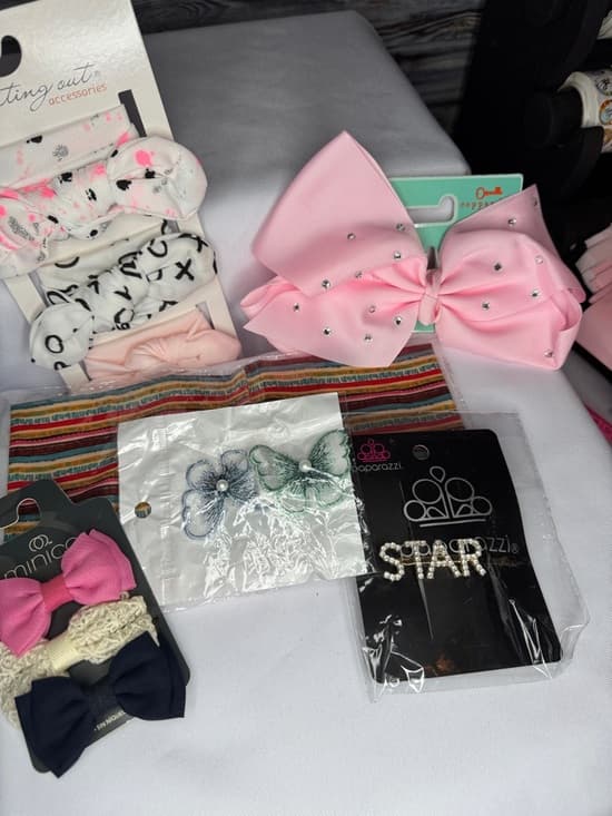 ★ Girls Hair Accessory Bundle Bows Headbands Clips Earrings Mixed Lot - Thumbnail 8