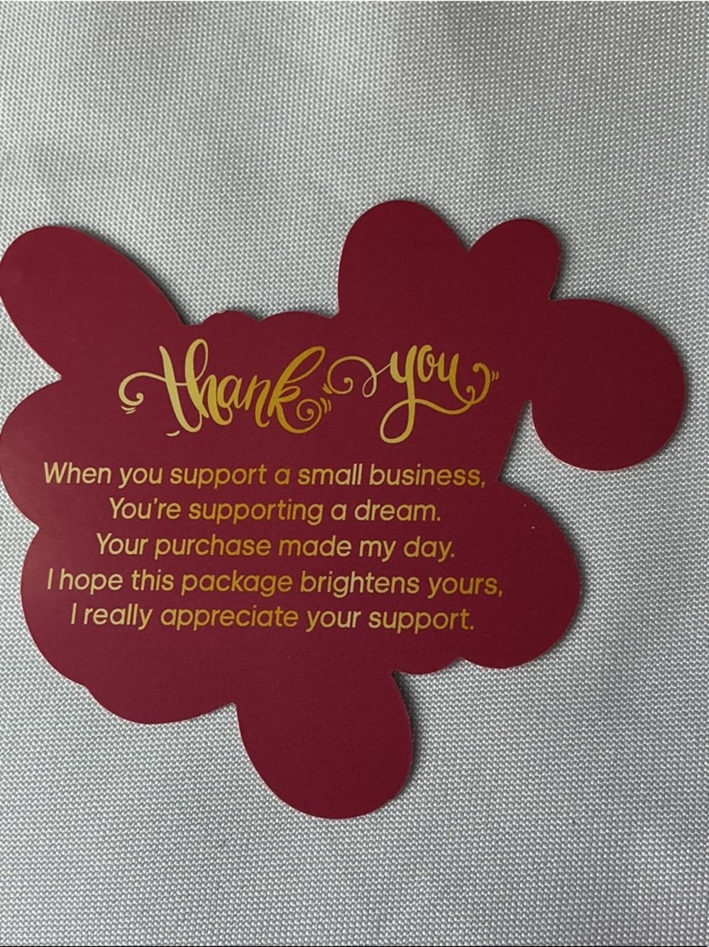 ★ 25 Thank You Cards Small Business Package Inserts Double Sided - Thumbnail 2
