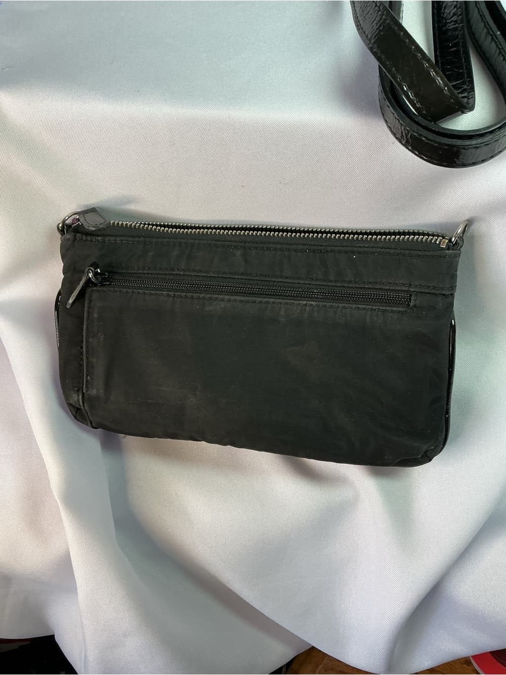 ★ Brighton Black Patent Croc Embossed Organizer Crossbody Wallet Bag - Thumbnail 6