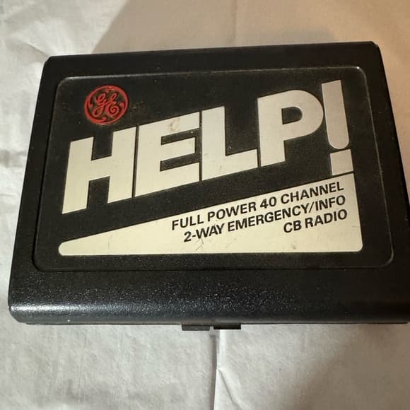★ Vintage GE HELP CB Radio 40 Channel Emergency Info Communication System - Thumbnail 5