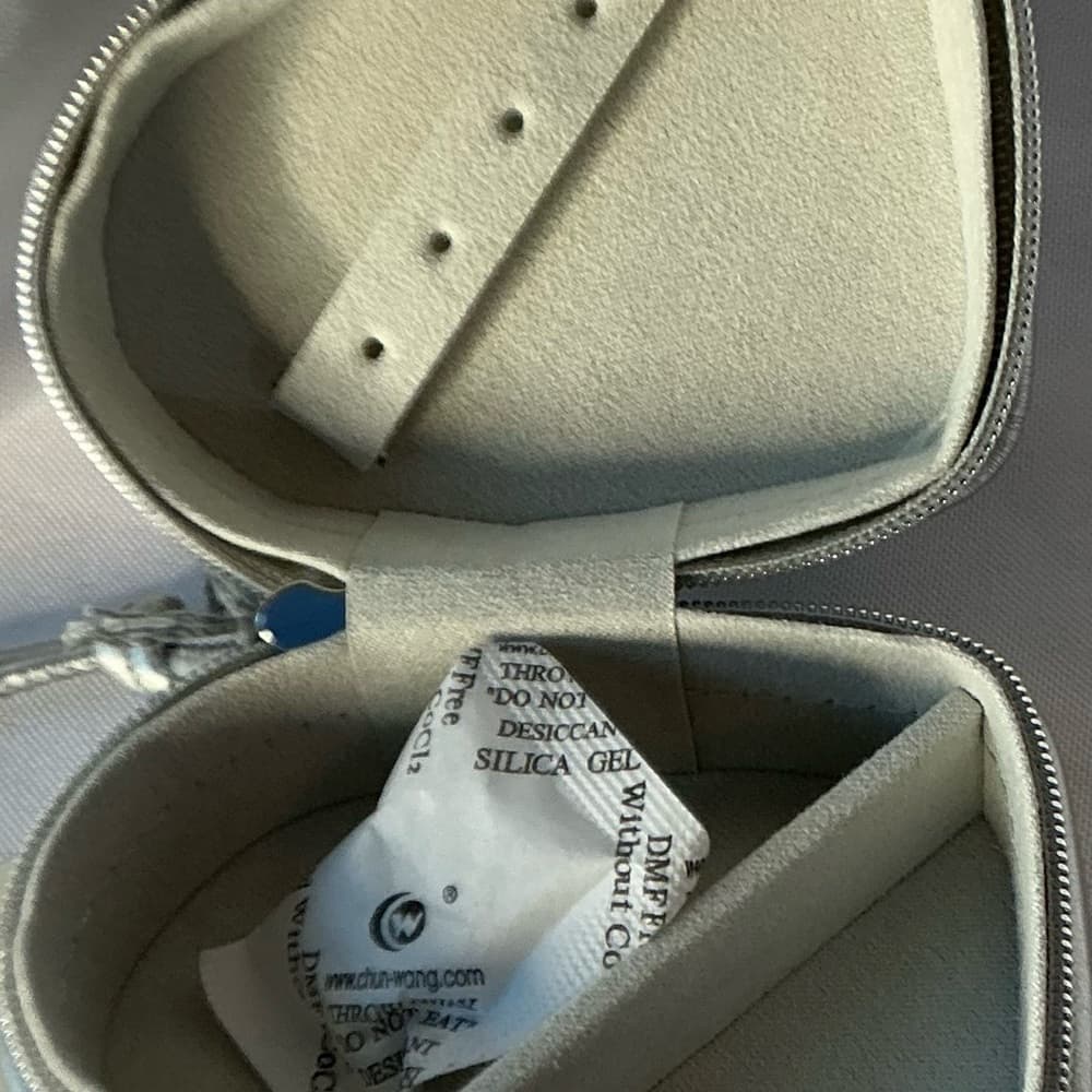 ★ Silver Travel Jewelry Box Organizer Zip Storage Case Compact - Thumbnail 3