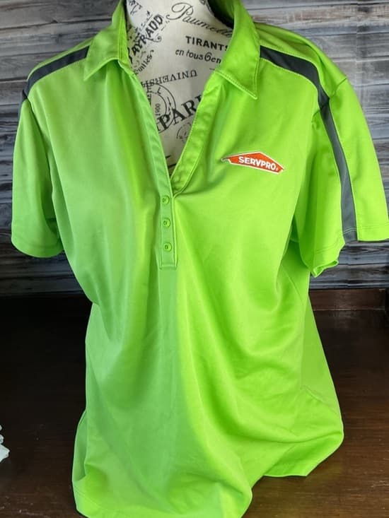 ★ SERVPRO Neon Green Reflective Polo Shirt Women 2XL Work Uniform - Thumbnail 5