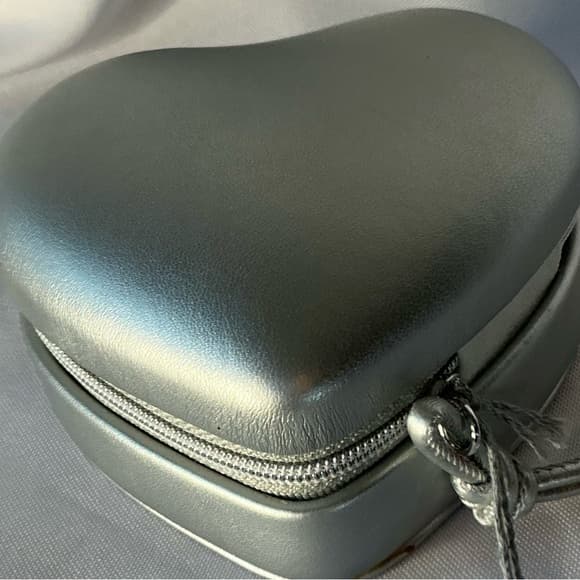 ★ Silver Travel Jewelry Box Organizer Zip Storage Case Compact - Thumbnail 5