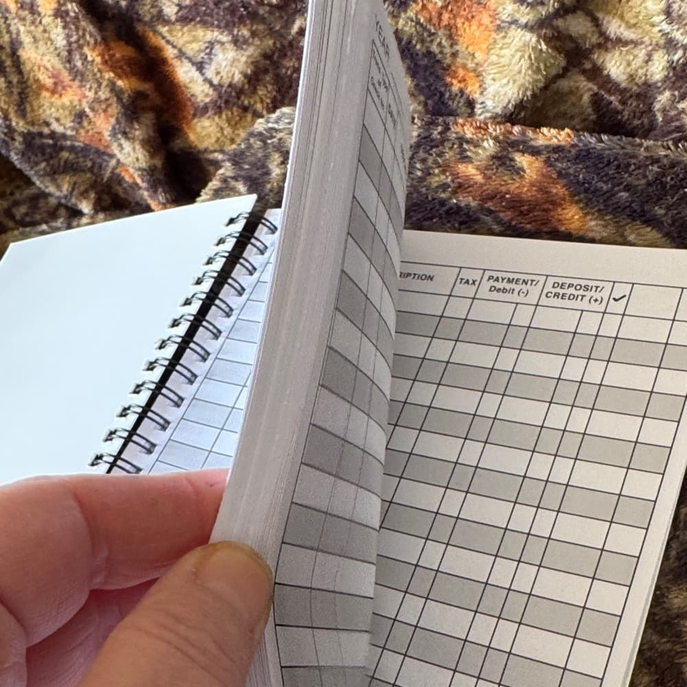 ★ Account Tracker Ledger Book Spiral Bound Expense Record Notebook - Thumbnail 3