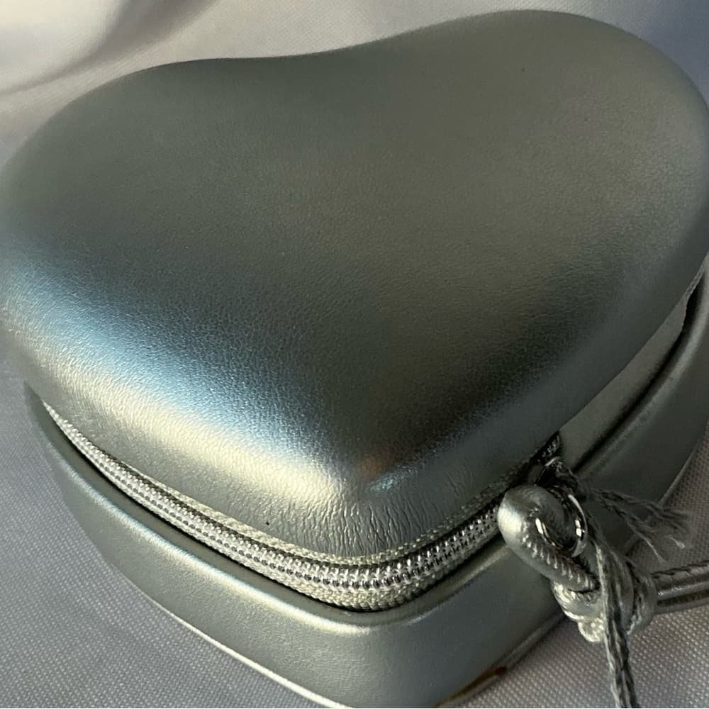 ★ Silver Travel Jewelry Box Organizer Zip Storage Case Compact - Thumbnail 4