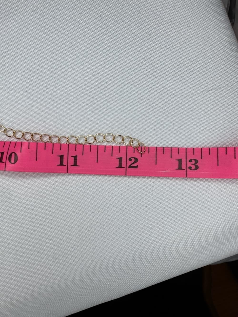 Gold Tone Figaro Chain Bracelet w/ Extender Chunky Link - Thumbnail 3