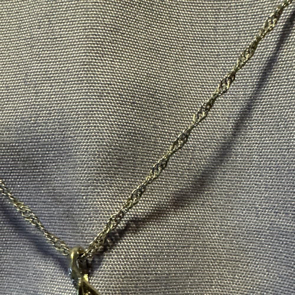Gold and Silver Star Pendant Necklace - Thumbnail 2
