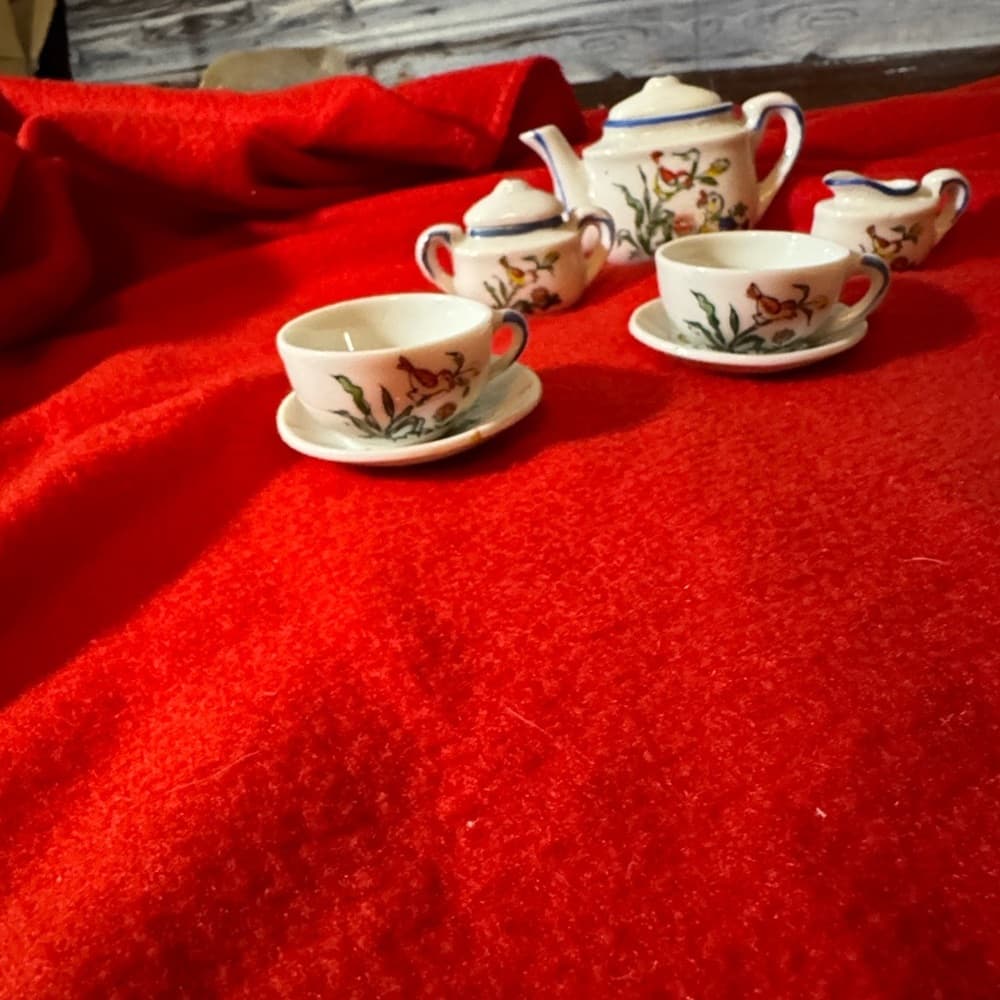 Floral Miniature Tea Set