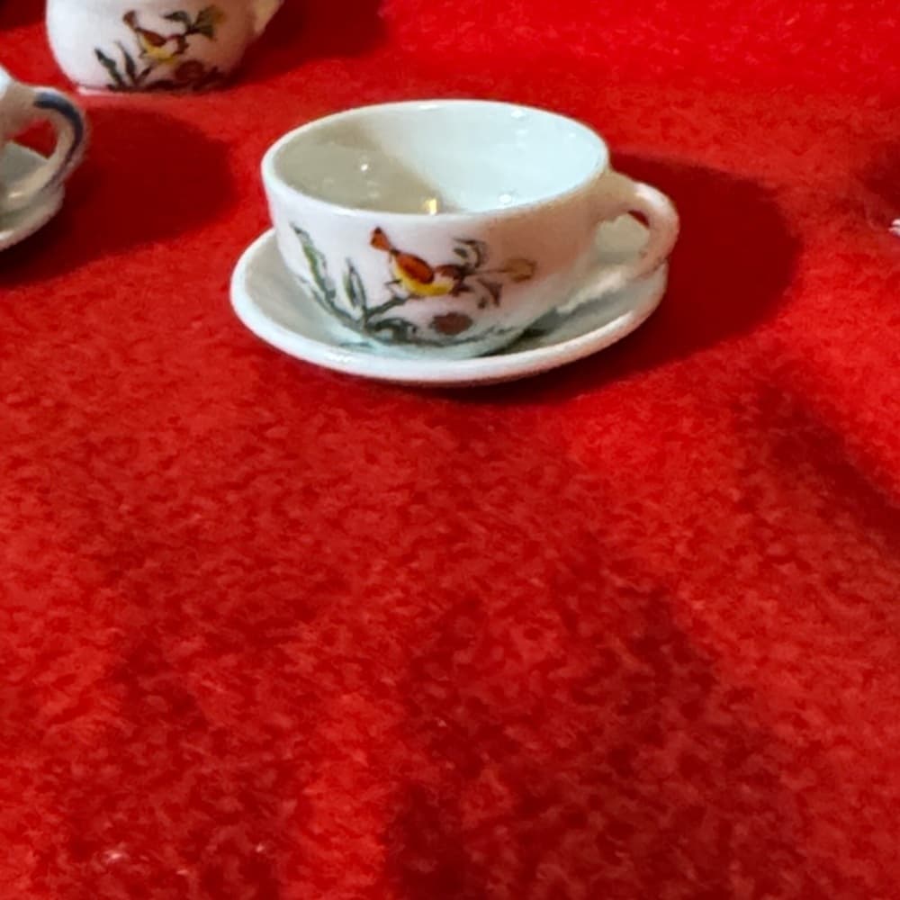 Floral Miniature Tea Set - Thumbnail 6