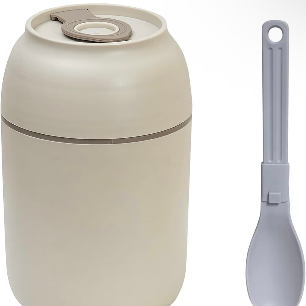 ★ Insulated Food Jar w Spoon Leakproof Stainless Steel Lunch Container - Thumbnail 2