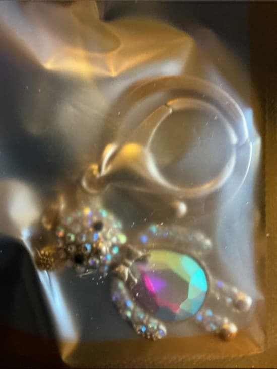 ⭐ Crystal Sea Turtle Keychain Rainbow Rhinestone Bag Charm - Thumbnail 4