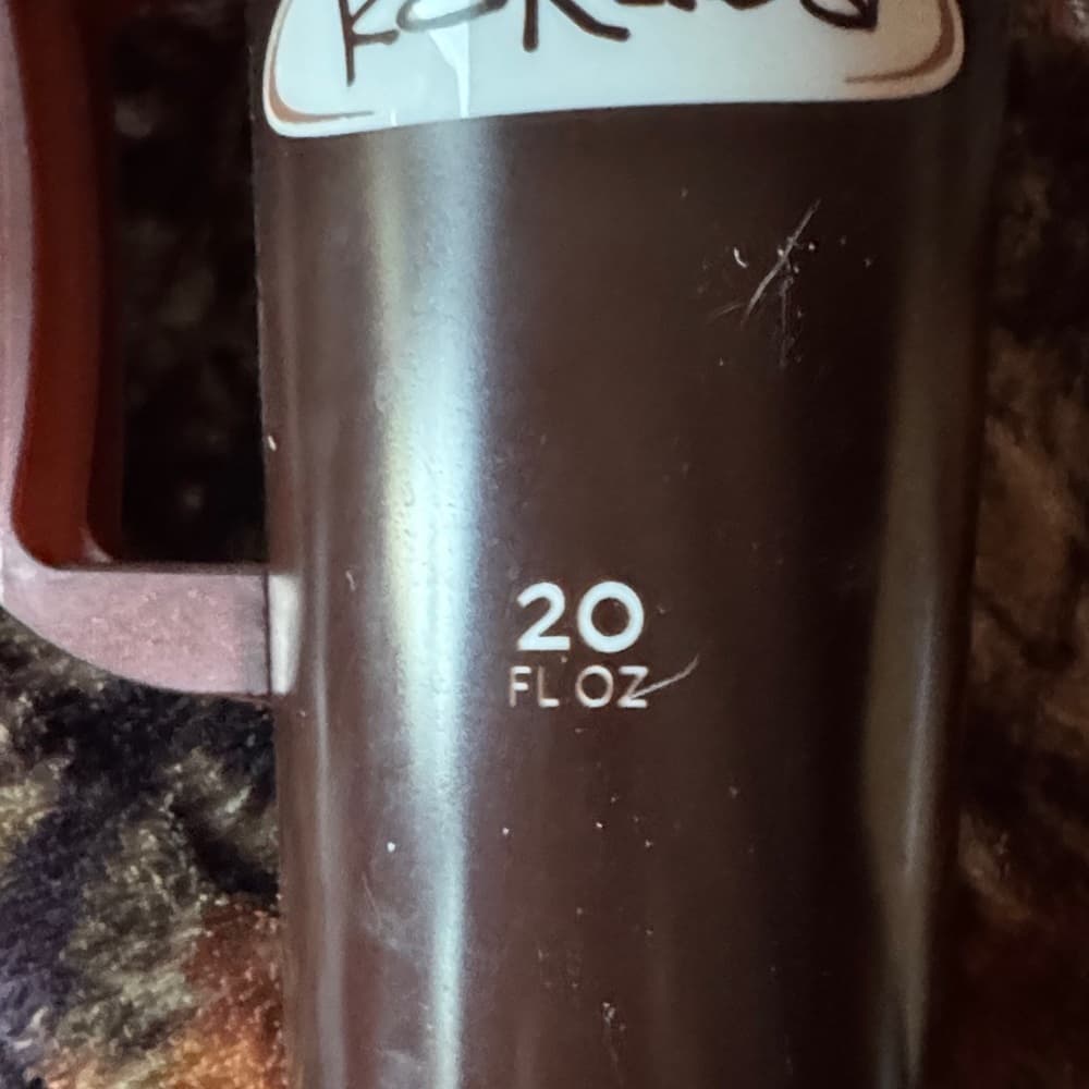 ★ Karuba 20oz Brown Travel Coffee Mug With Handle & Lid - Thumbnail 4
