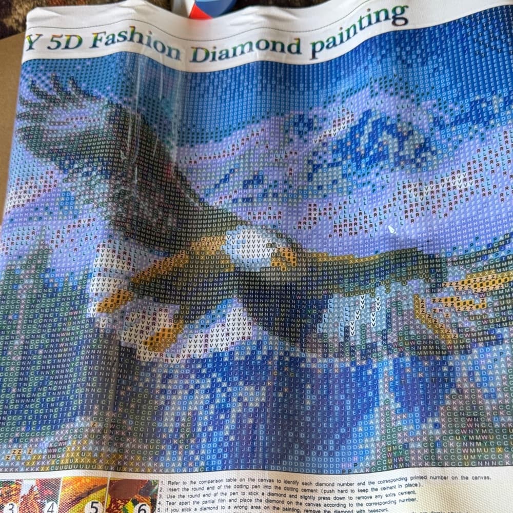 ★ Eagle Mountain Diamond Painting Kit 5D Full Drill DIY Craft Art - Thumbnail 7