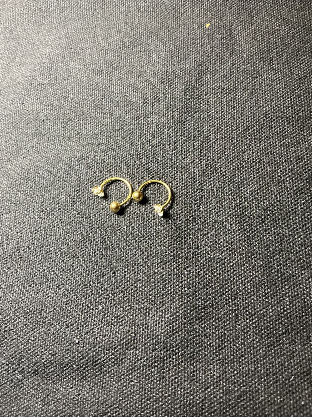 ★ Gold Faux Septum Nose Rings Set Crystal Non-Piercing Jewelry