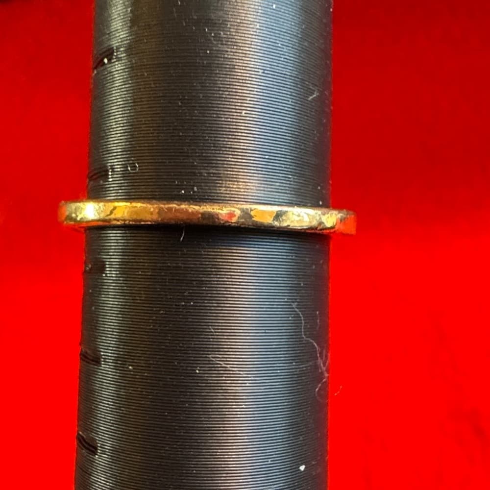 ★ Gold Tone Heart Cut CZ Ring Rhinestone Wrap Band Romantic Glam - Thumbnail 6