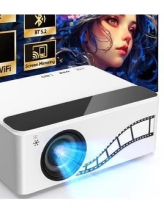 ⭐ Mini Projector WiFi Bluetooth 5.2 1080P Portable Home Theater Bundle - Thumbnail 3