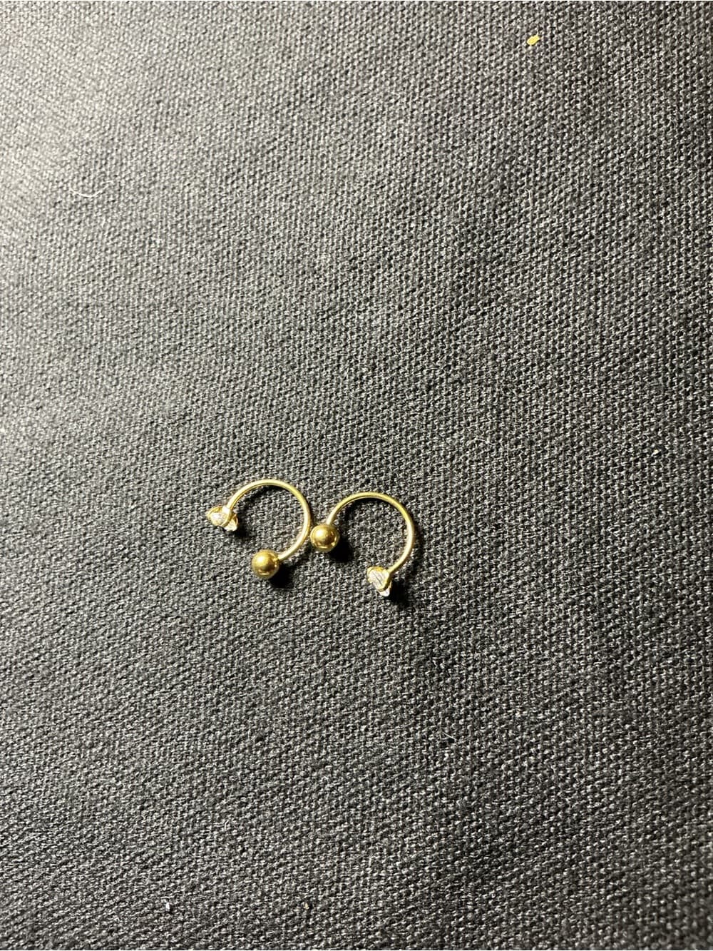 ★ Gold Faux Septum Nose Rings Set Crystal Non-Piercing Jewelry - Thumbnail 6