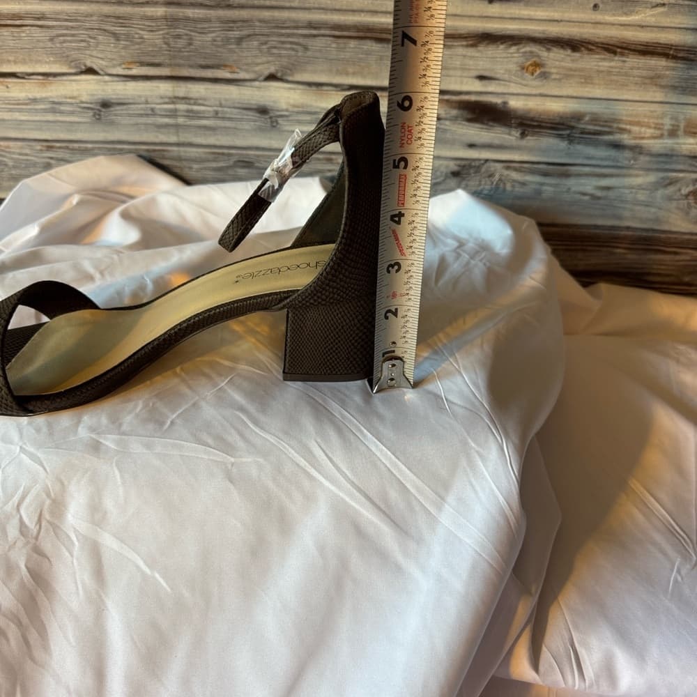 ★ Brown Ankle Strap Block Heel Sandals Women’s Dress Shoes Size 7.5 - Thumbnail 8