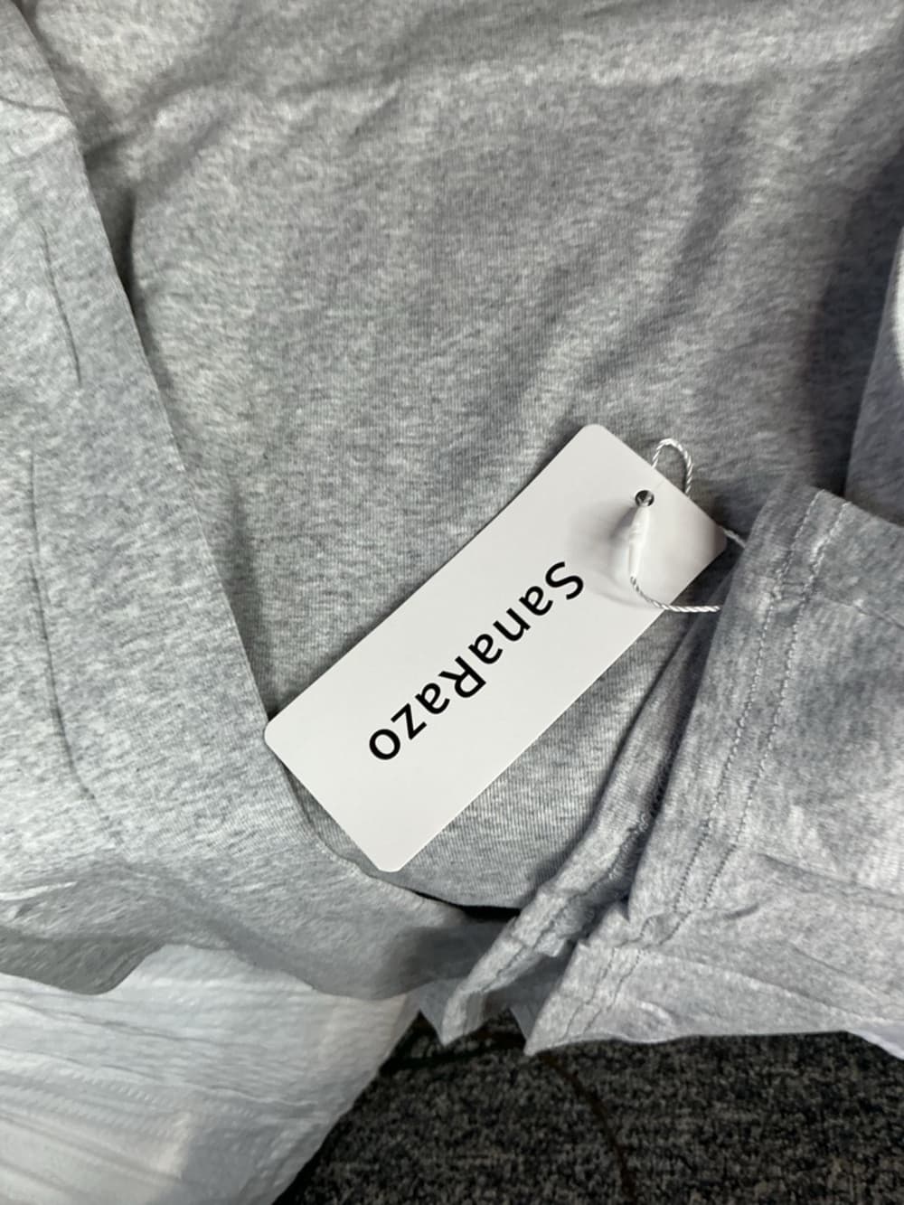 ⭐ NWT Sanarazo Gray Long Sleeve Tee Basic Crew Neck Soft Size L