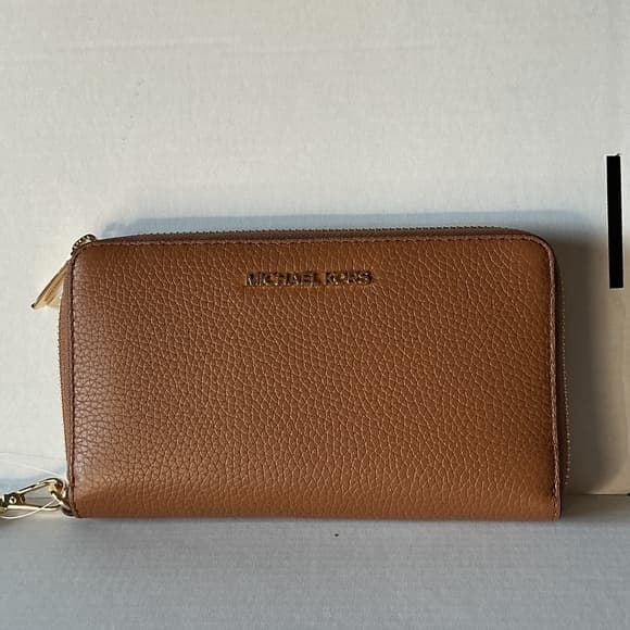 ★ Steve Madden Brown Chevron Wallet Clutch Gold SM Logo NWT - Thumbnail 8