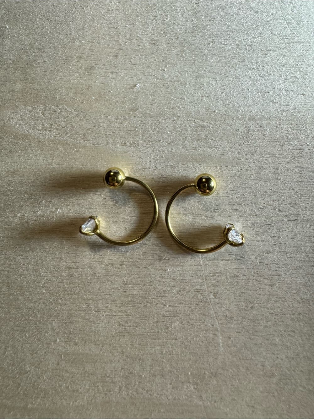★ Gold Tone Faux Nose Ring Set Crystal Non Pierced Nose Cuffs