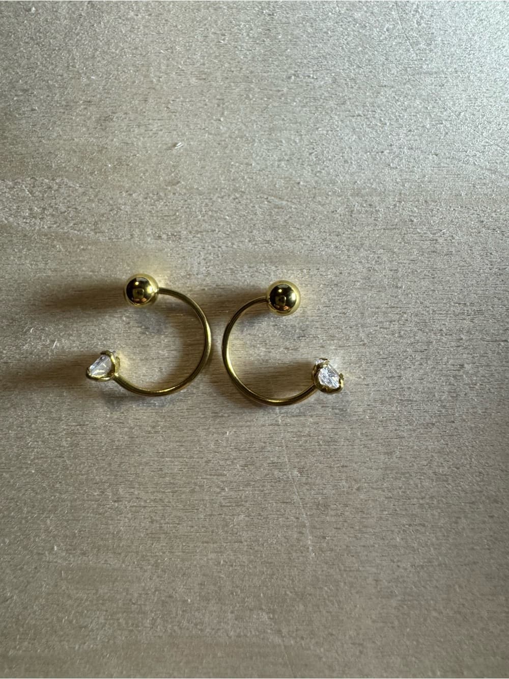 ★ Gold Tone Faux Nose Ring Set Crystal Non Pierced Nose Cuffs - Thumbnail 4