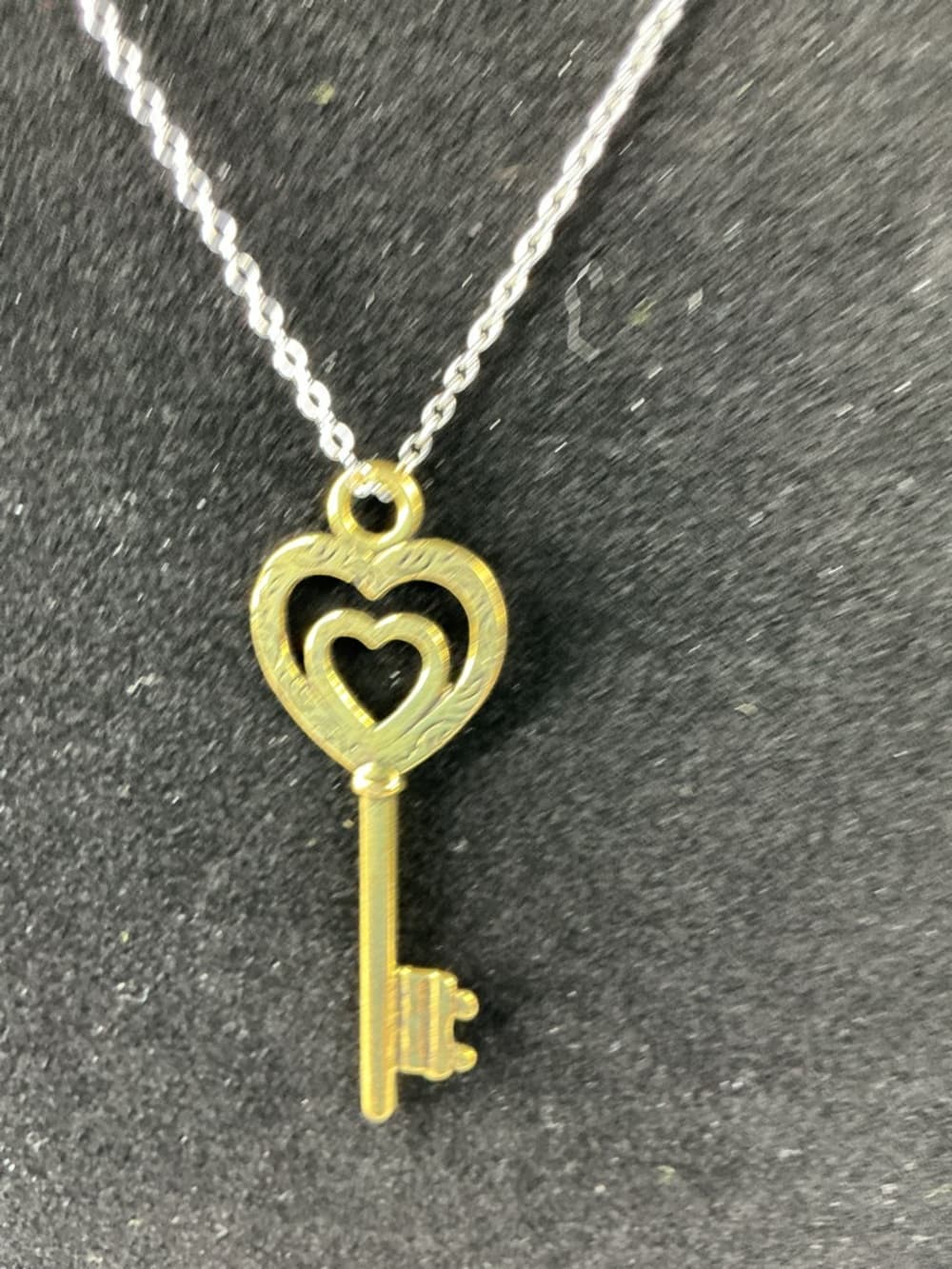 Heart Key Necklace 💛 Unlock Love Minimalist Gold Pendant