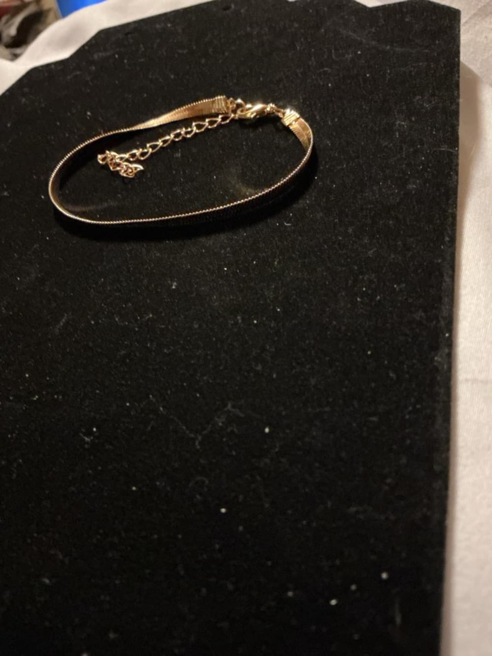 ⭐️Sleek Flat Snake Chain Bracelet Gold Tone Adjustable - Thumbnail 2