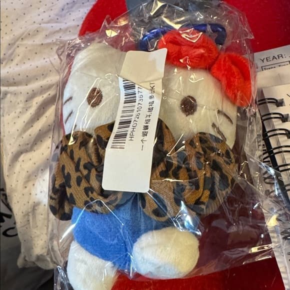 ★ Hello Kitty Plush Leopard Bow Stuffed Animal Toy NWT - Thumbnail 4